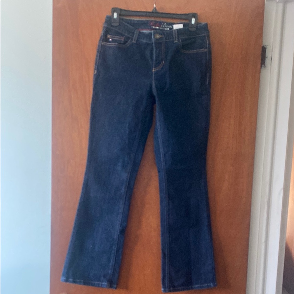 Tommy Hilfiger Blue Flare Wide Leg Jeans. Size 4R.